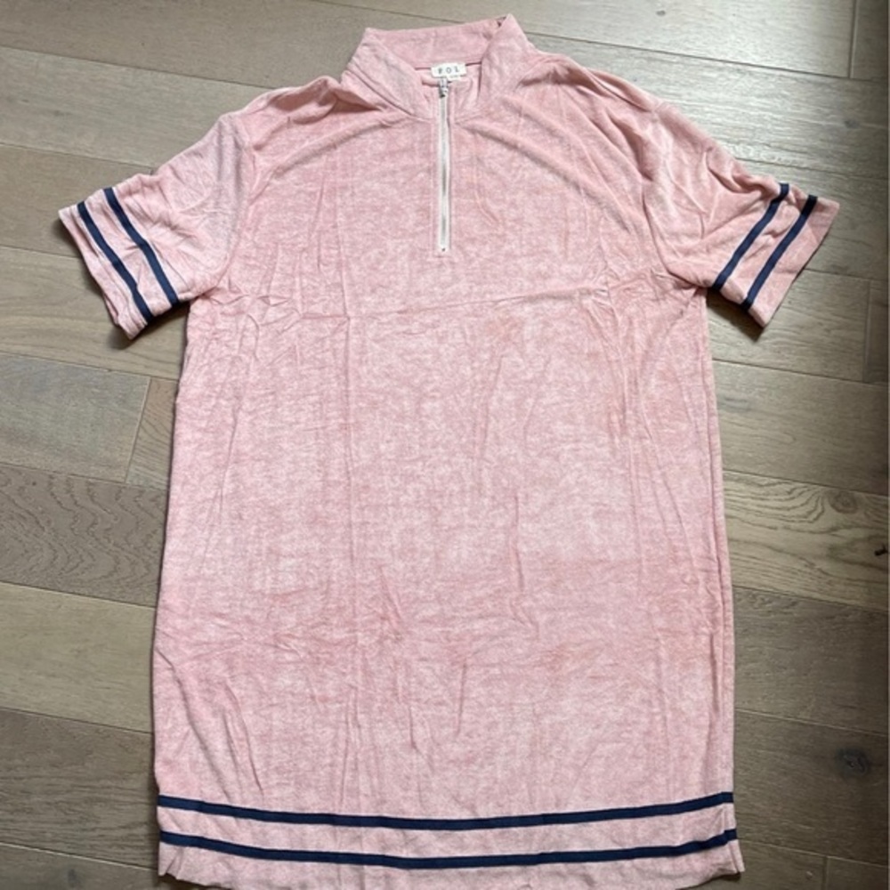 Terry 1/2 Zip Up Retro‎ Dress